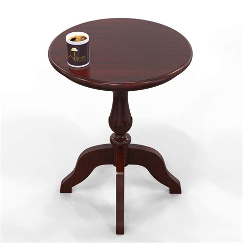 Buy Luxury Modern Wooden Round Table Hand Carved Corner Side Table ...