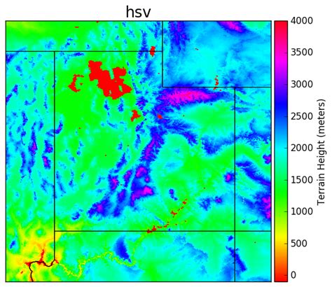 Python True Color Map 的图像结果