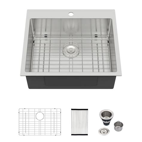 Buy 25 Inch Drop In Kitchen Sink- Logmey Stainless Steel Drop-in Sink ...