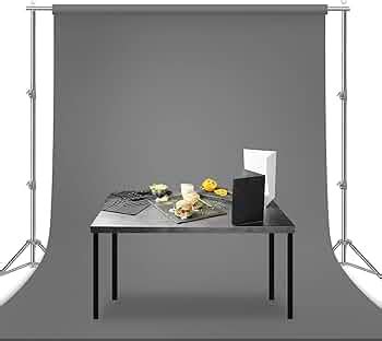 HIFFIN 8X14 Ft, Grey Professional Backdrop for Background Photography ...