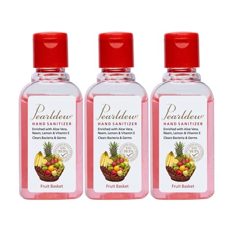 Buy PEARLDEW SANITIZER GEL (FRUIT BASKET) 60 ML | ALOE & NEEM | PARABEN ...