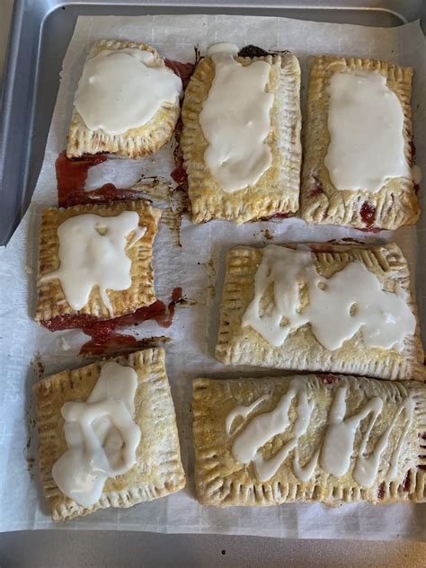 Week 7: white chocolate- homemade strawberry poptarts with white ...
