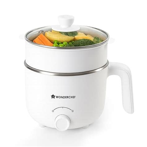 Wonderchef Luxe Multi Cook Kettle | 1.2 L | 600W | Ivory | 2 Years ...