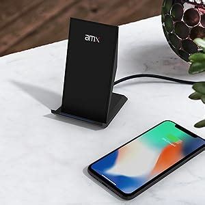 AMX Beam X Fast Wireless Charger 7.5W & 10W with Dual Coils Compatible ...