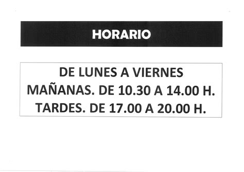 HORARIO BIBLIOTECA