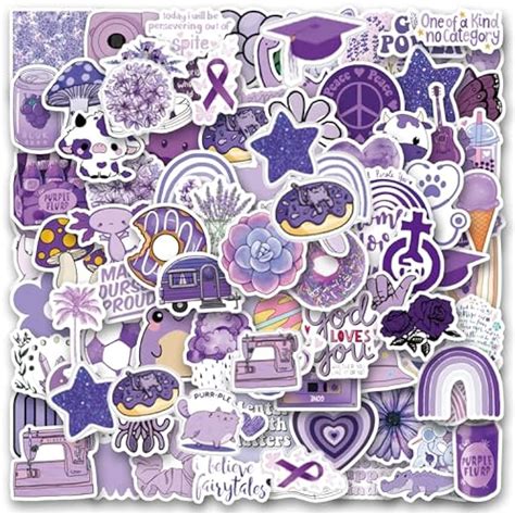 Forlin 120Pcs Danish Pastel Purple Stickers Purple India | Ubuy