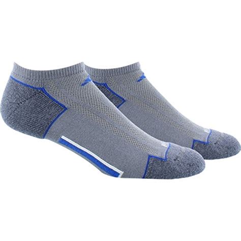 adidas Men's Climacool II No Show Sock 2 Pack(Onix-Grey Marl/Blue/White ...