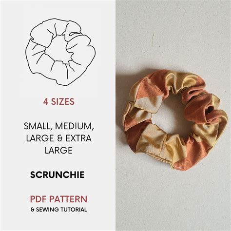Image result for Printable Scrunchie Pattern