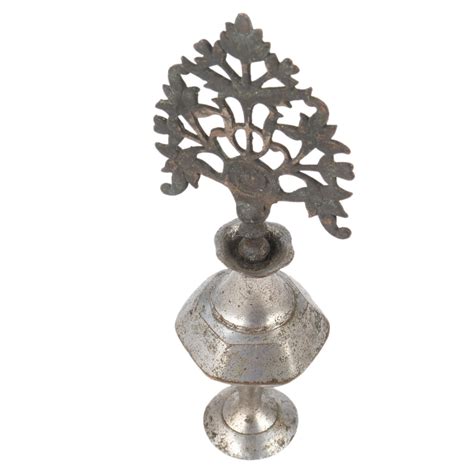 Decorative Brass Surma Dani In Silver Finish