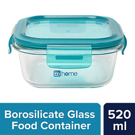 Buy bb home Glass Seal & Lock Lunch Box/Storage Borosilicate Container ...