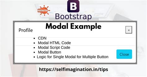Bootstrap Modal Example 的图像结果