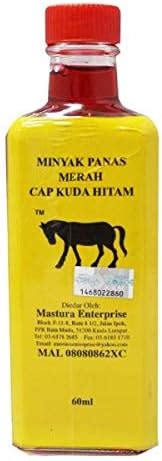 Movitronix Minyak Kayu Putih Panas Cap Kuda Hitam Pain Relief Oil