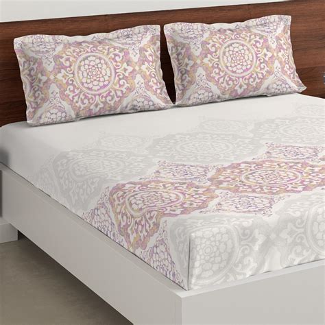 Buy D'DECOR Sigma 3-Pc Printed Double Bedsheet Set - 224 x 254 cm from ...