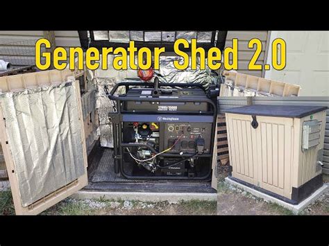 Image result for How to Build a Generator Enclosure