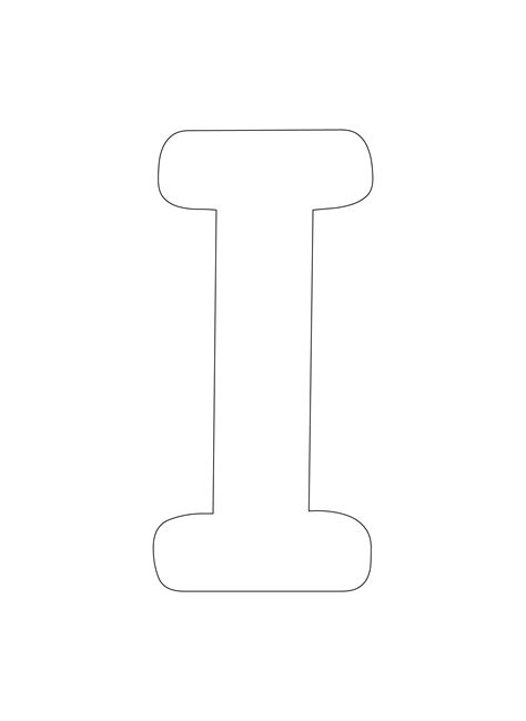 Block Letter I - 10 Free PDF Printables | Printablee