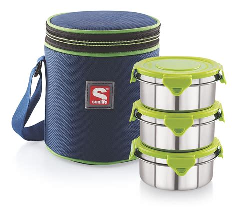 Buy SUNLIFE - Decent 3Pc Insulated Lunch Pack - 3Pc Stainless Steel ...