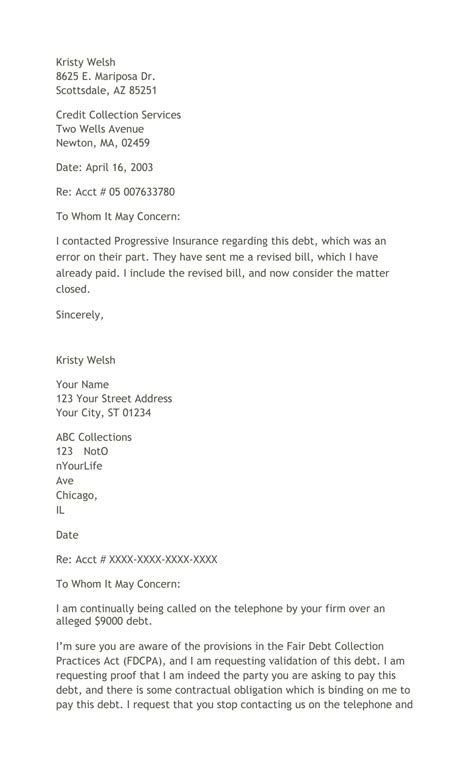 Debt Collection Validation Letter 的图像结果