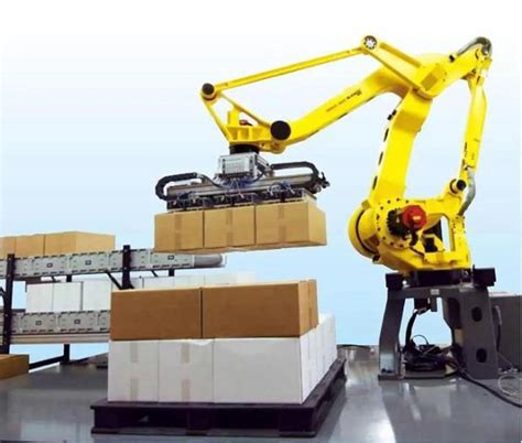 Handling robot M410 iC 315 Industrial robot arm 4 axis palletizer robot ...