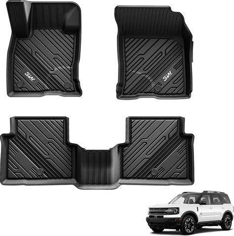 3W Floor Mats Fit for Ford Bronco Sport 2021-2024 2025 Non-Slip ...