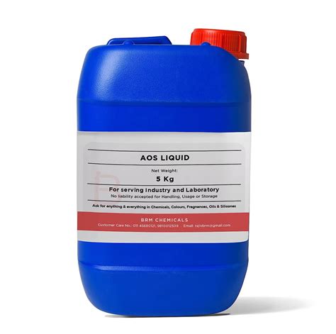 BRM Chemicals AOS Liquid - 5 KG Alpha Olefin Sulfonate Liquid For ...