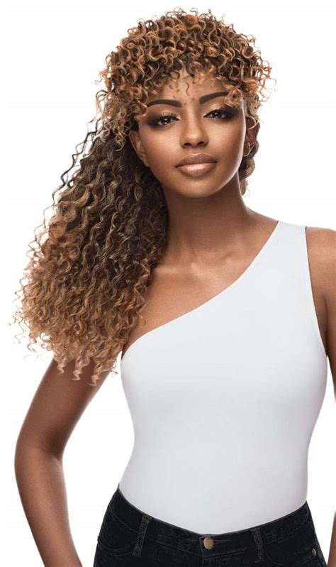 Outre Synthetic Bang x Pony Quick Ponytail - Solano - S1B/30 : Amazon ...