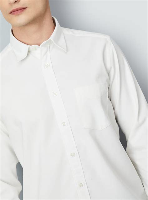 Buy Men Solid Slim Fit Shirt Online at just Rs. 1199.0 - 1000014477976 ...