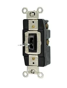 Leviton 1257-L 20-Amp 120/277-Volt Toggle Single-Pole AC Quiet Switch ...