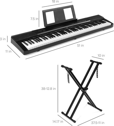 BestChoiceProducts Best Choice Products 88-Key Full Size Digital Piano ...