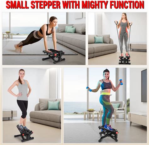 ACFITI Mini Steppers for Exercise, Stair Steppers Machine with Super Quiet Design, Hydraulic ...
