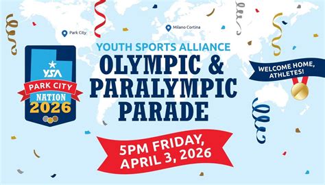 Youth Sports Alliance Olympic & Paralympic Parade, Main St, Park City ...