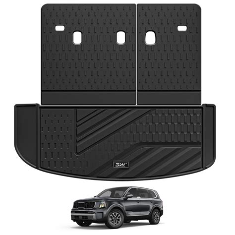 3W Kia Telluride 2020-2025 (Gas Models) Fits 7 & 8 Seat Custom Floor ...