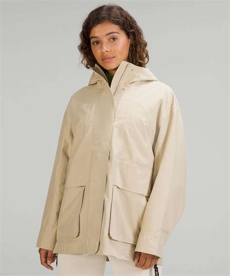 Lululemon Oversized Hooded Rain Jacket - Trench - lulu fanatics