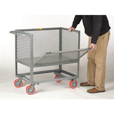 Little Giant Mesh Truck, 40 In. H, 24 In. W, 53 In. L RPDX-2448-6PY | Zoro