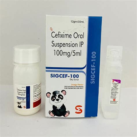 SIGCEF-100 Dry Syrup Sigmus Biotech Pvt. Ltd