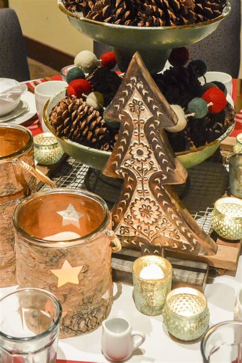 Image result for Rustic Christmas Table Decorations