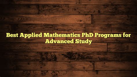 Image result for Mathematics PhD Programs