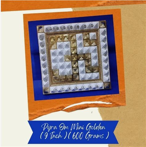 Pyra OM Miracle Pyramid Plate Vastu Dosh Nivaran & Positivity 9 Inch E ...