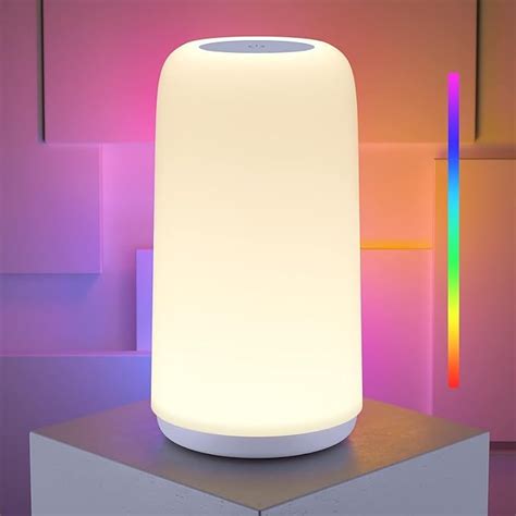 Buy APEX LIGHT RGBCW Smart Led Table Lamp, Touch Control Bedside Lamp ...