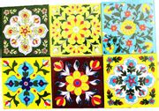 Bharat Natural Blue Multi-Purpose PP Interlocking Tile Pack Of 4 Glossy ...