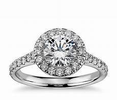 Engagement Rings With Prices by Halo Engagement Ring In 14k White Gold 1 2 Engagement Rings With Prices