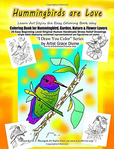 Hummingbirds are Love Learn Art Styles the Easy Coloring Book Way ...