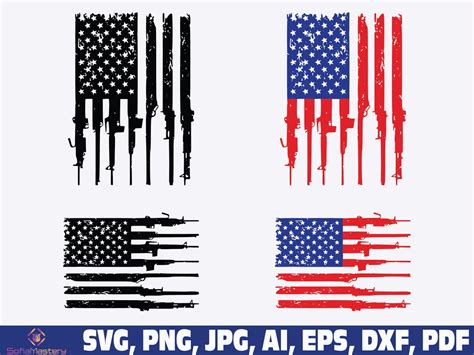 Buy Rifle Flag Svg, Gun Flag Svg, Bullet Flag Svg, Military Svg, Army ...