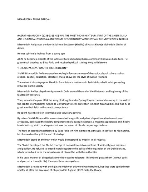 Nizamuddin dargah assignment - NIZAMUDDIN AULIYA DARGAH HAZRAT ...