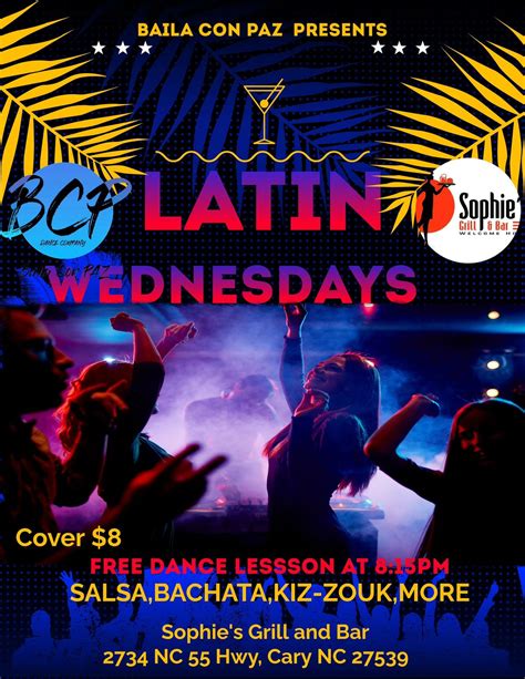 Latin Dance Night in Cary! , Sophie’s Grill and Bar, Cary, 2 October ...