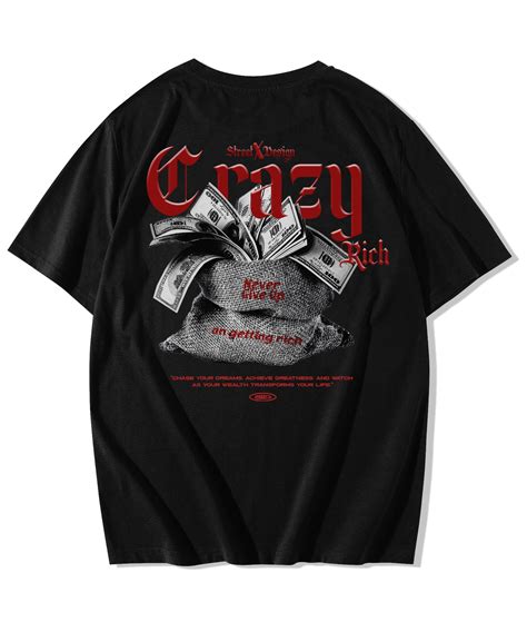 Buy Alfaq Crazy Rich Printed Oversized T-shirt Online