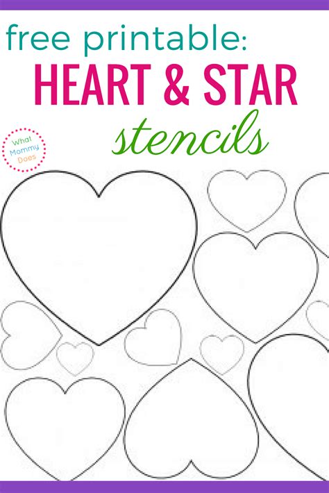 Heart Stencils Free Printable - Free Printable US