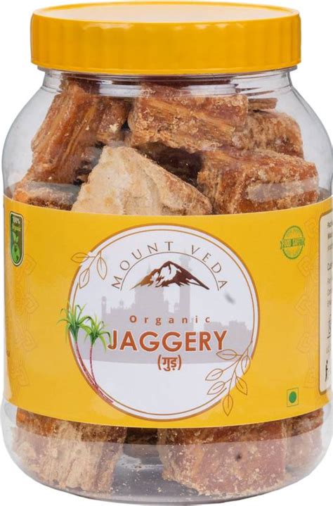 MOUNTVEDA Organic Jaggery Cubes, Block Jaggery Price in India - Buy ...
