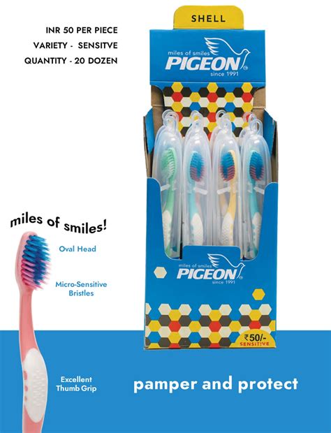 Shell with Hygiene Case | Pigeon Toothbrush