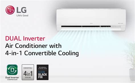 LG 1.0 Ton 5 Star Inverter Split AC (Copper, LS-Q12CNZD, White), medium ...