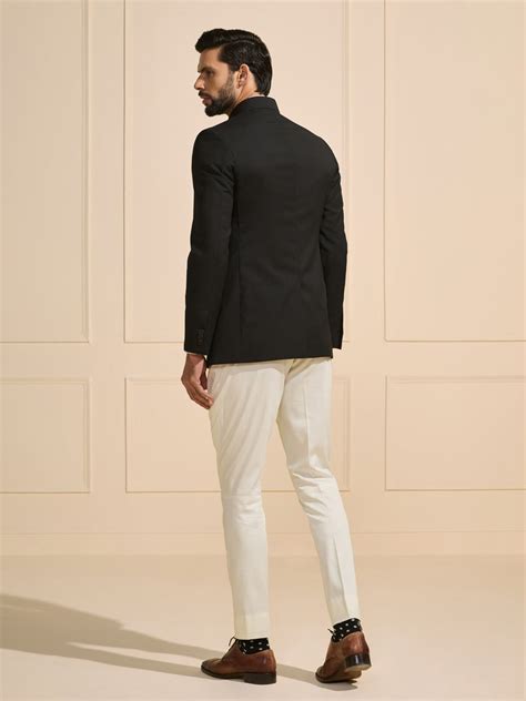 THE RAVEN ELEGANCE TAILORED BANDHGALA